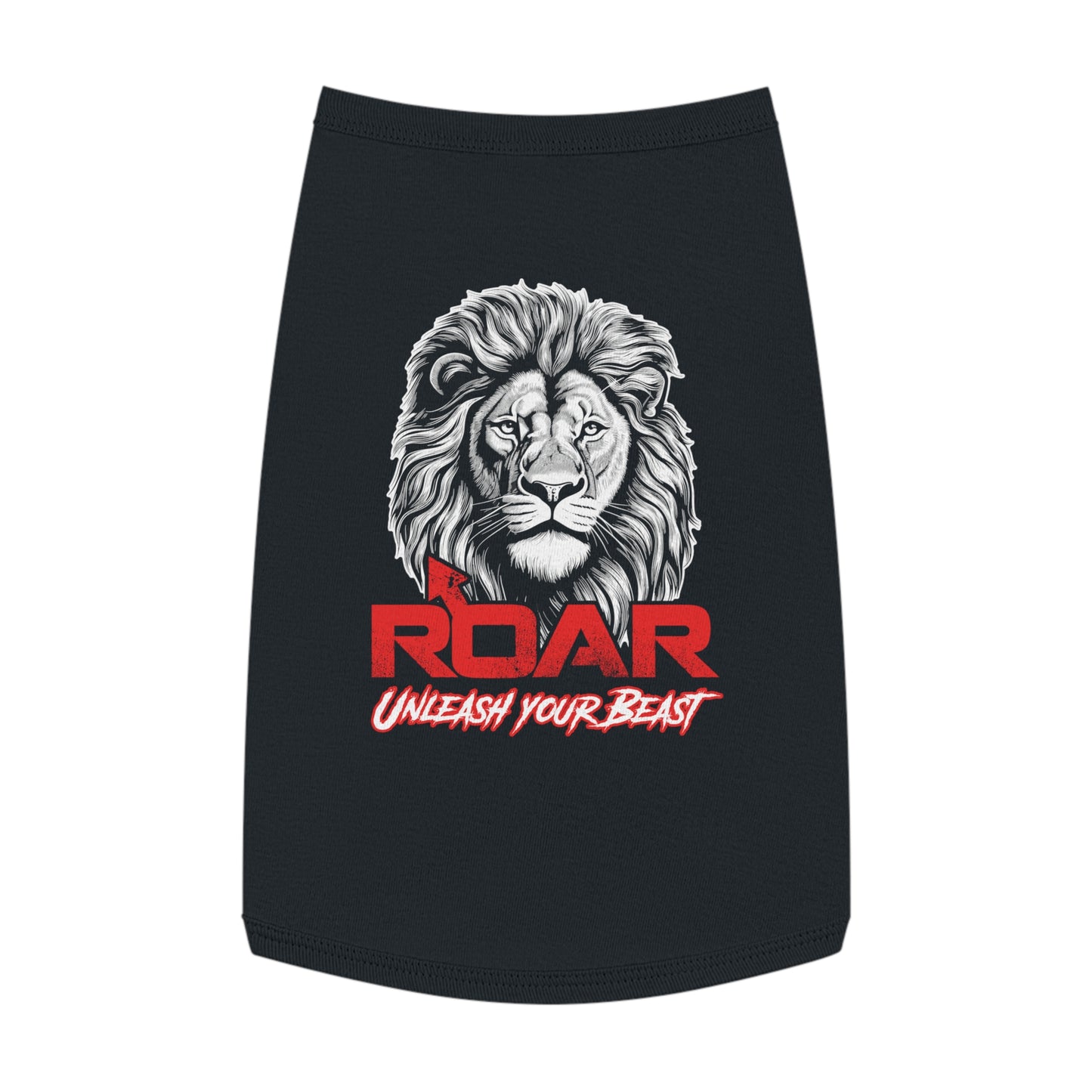 Pet Tank Top with ROAR Unleash Your Beast Art