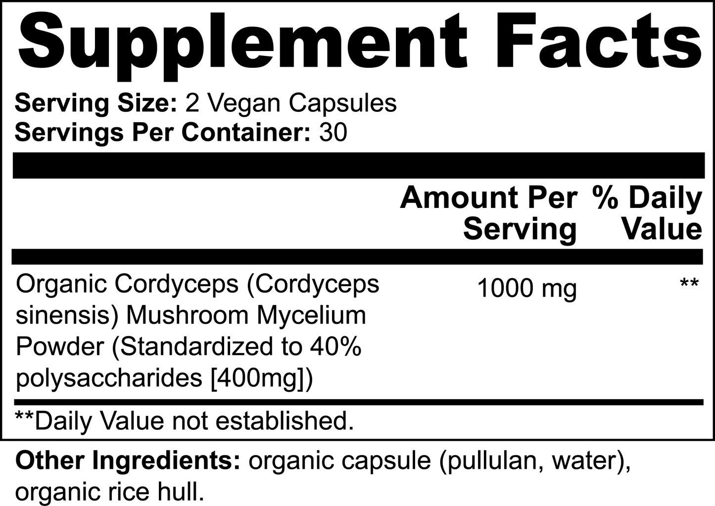 Cordyceps Mushroom - SOON TO BE DISCONTINUED