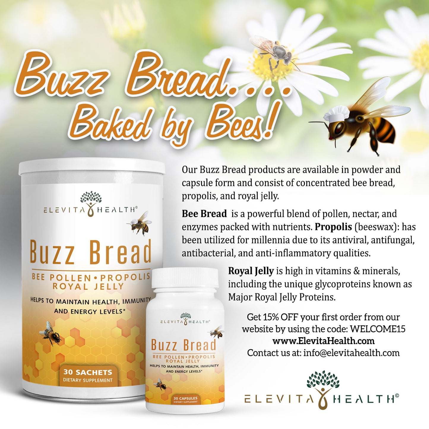 BUZZ BREAD...Baked by Bees!©: Bee Pollen, Propolis, Royal Jelly