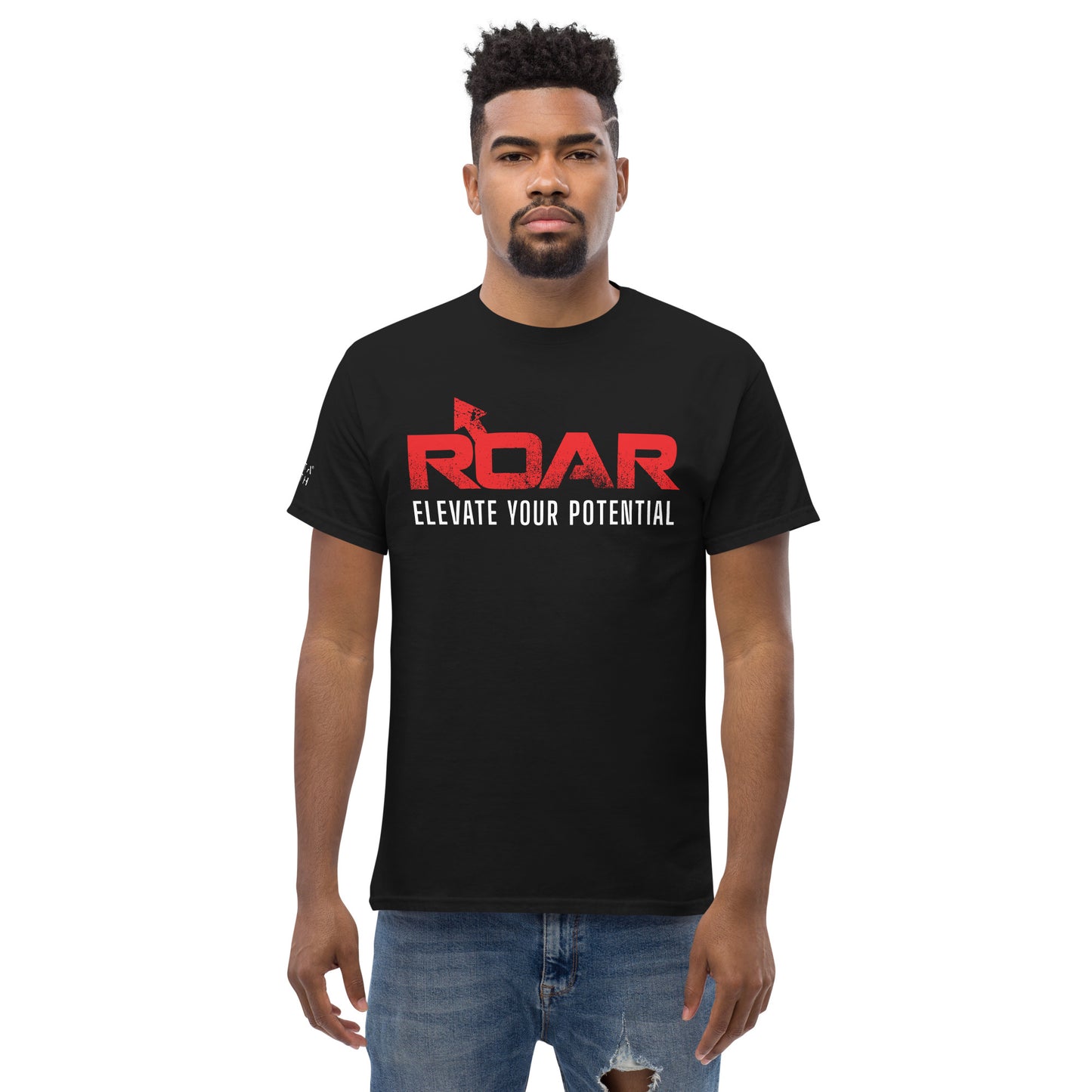 Men's classic tee with ROAR Logo