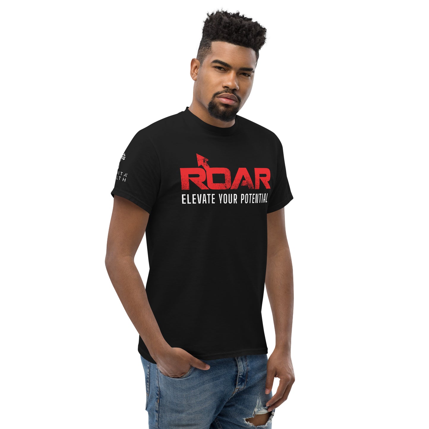 Men's classic tee with ROAR Logo
