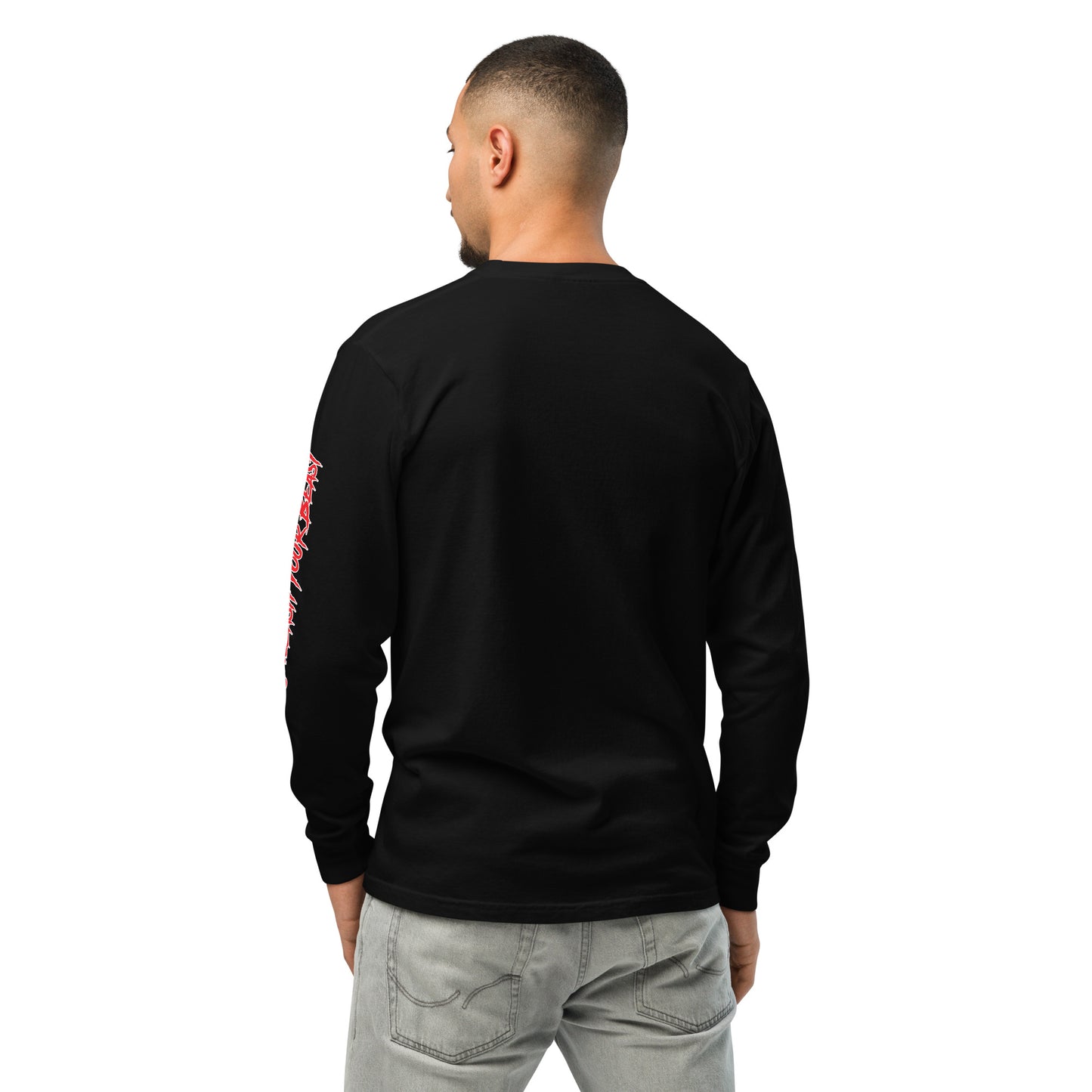 ROAR Logo on Front and Unleash Your Beast on Sleeve Garment-dyed heavyweight long-sleeve shirt