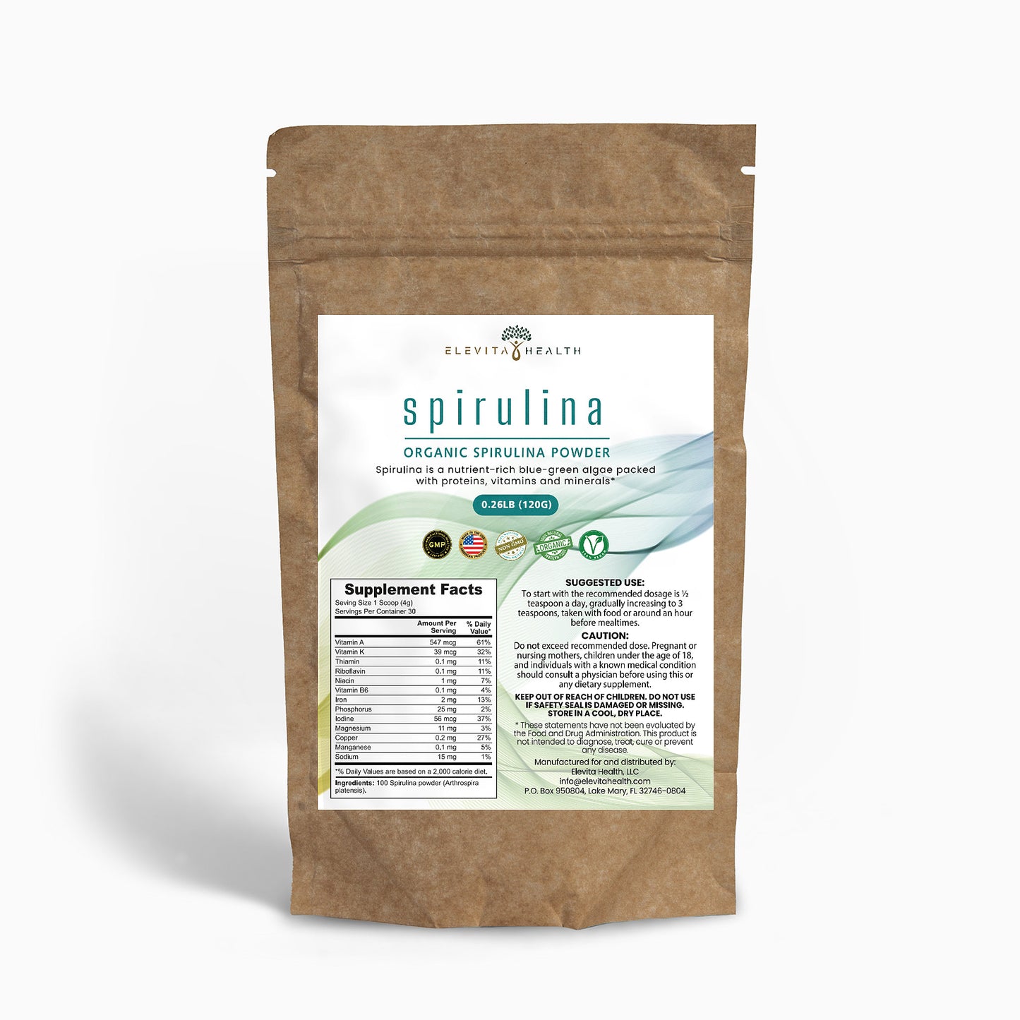 ON SALE! Organic Spirulina Powder-SOON TO BE DISCONTINUED