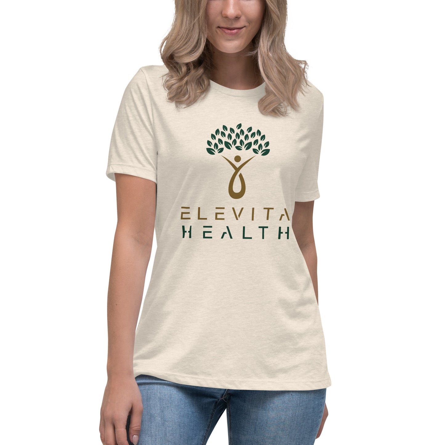 Women's Relaxed T-Shirt with Stacked Elevita Health Logo