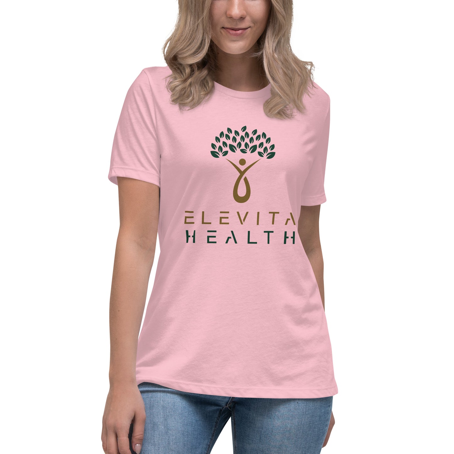 Women's Relaxed T-Shirt with Stacked Elevita Health Logo