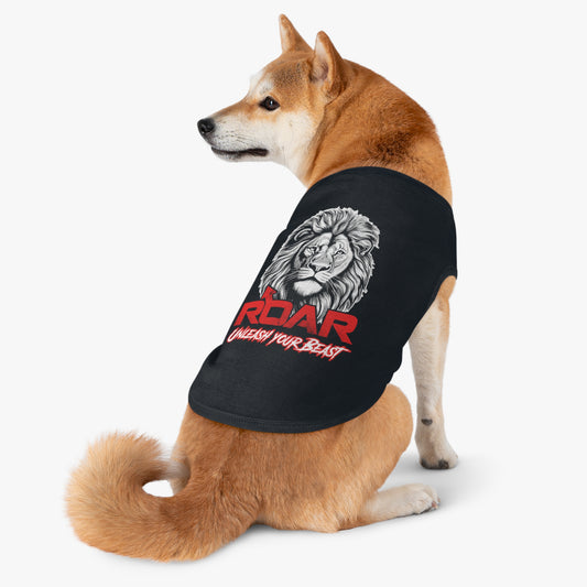 Pet Tank Top with ROAR Unleash Your Beast Art