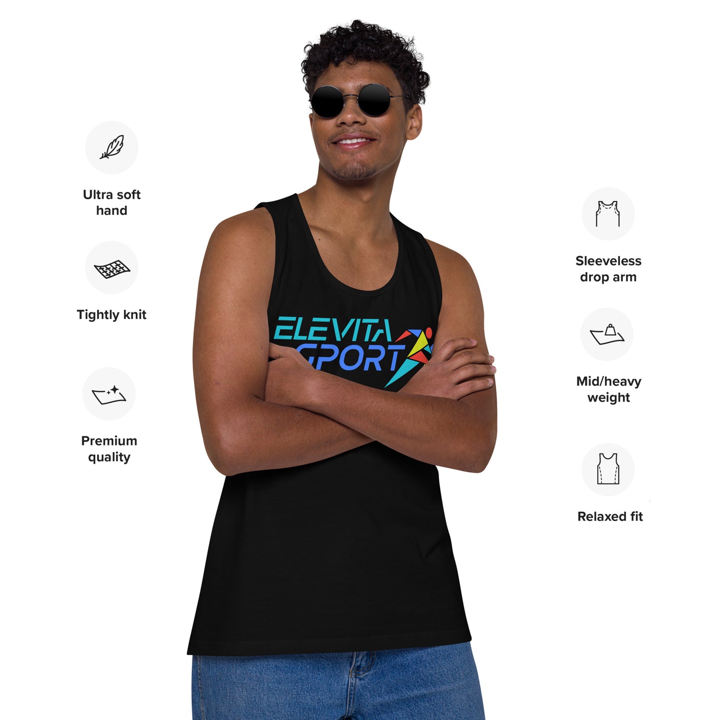 Elevita Sport Branded Men’s premium tank top