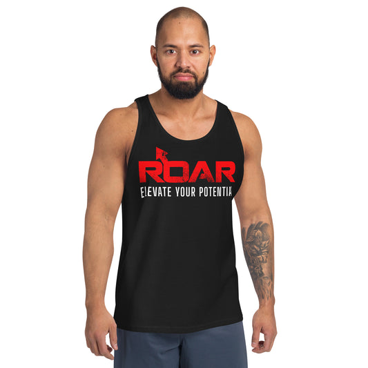 Men's Tank Top with ROAR logo and Bear Artwork on back