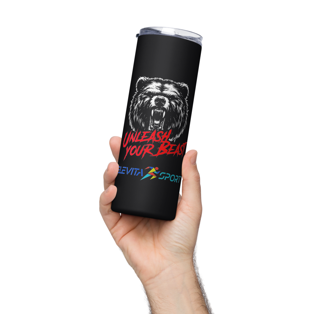 Elevita Sport Stainless steel tumbler "Unleash Your Beast" Bear Design