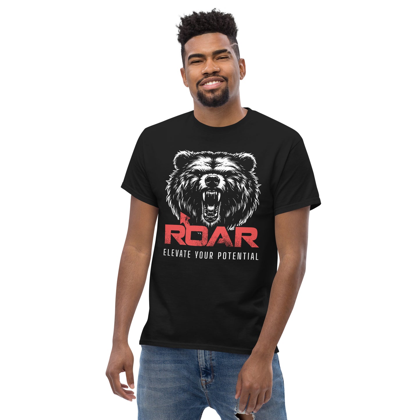 ROAR Logo classic tee with bear