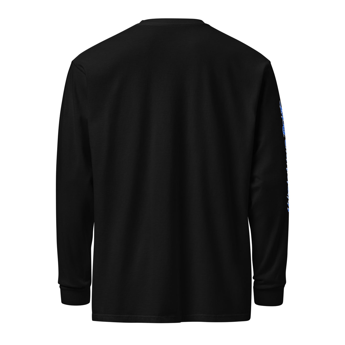 Garment-dyed heavyweight long-sleeve shirt with Elevita Sport Logo and "Unleash Your Beast" on sleeve