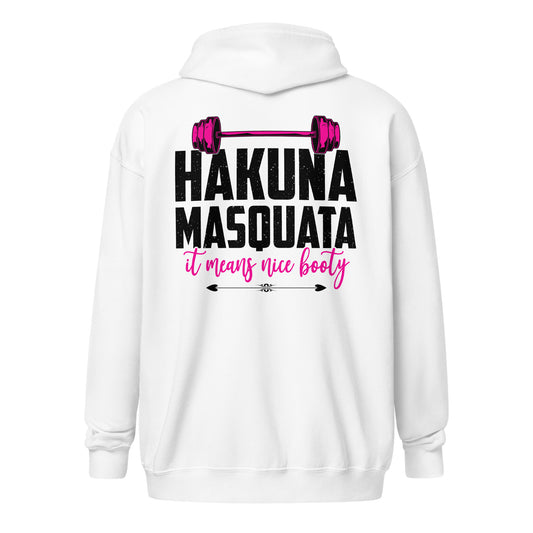 Gym Fox heavy blend zip hoodie-Hakuna Masquata
