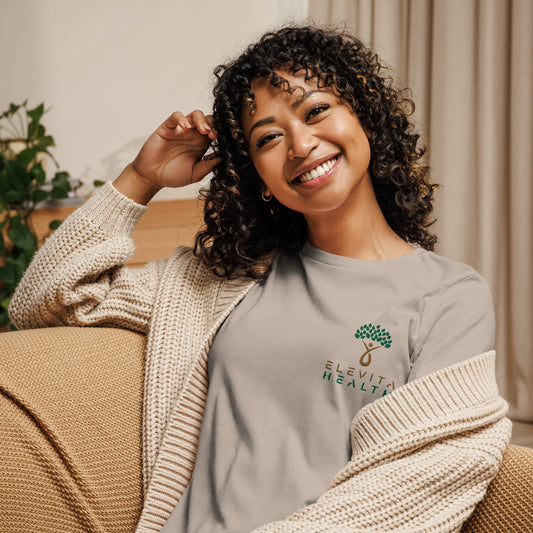 Women's Relaxed T-Shirt with Embroidered Logo